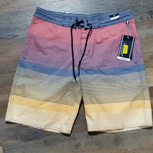 Roundtree and york new with tags surf shop striped board shorts